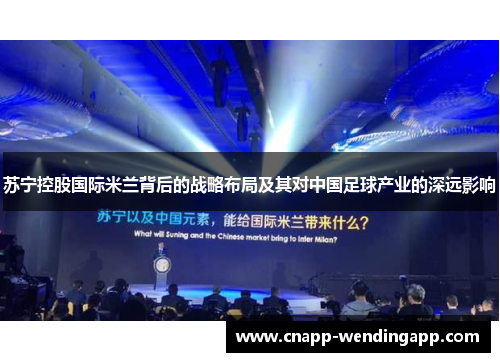 苏宁控股国际米兰背后的战略布局及其对中国足球产业的深远影响