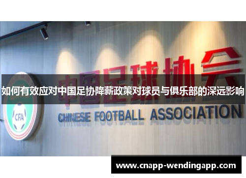 如何有效应对中国足协降薪政策对球员与俱乐部的深远影响
