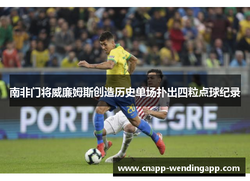 南非门将威廉姆斯创造历史单场扑出四粒点球纪录